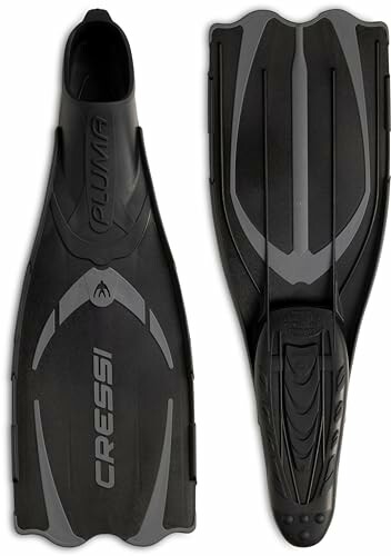 Cressi Pluma swim fins in black