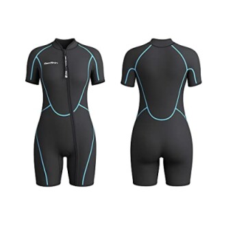 Seaskin Mens 3mm Shorty Wetsuit